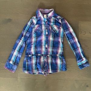 Justice girls dress shirt sz 14 NWT retail $55